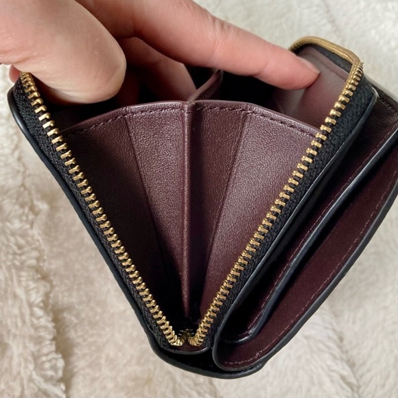 Coach Billfold Wallet Black Pebble Leather 1579 - Picture 12 of 16